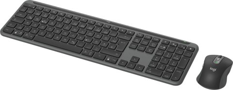 Logitech MK950 Signature Slim klawiatura Dołączona myszka Biuro RF Wireless + Bluetooth QWERTZ Niemiecki Grafitowy Logitech