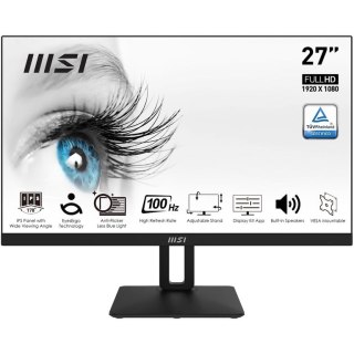 MSI Pro MP271AP monitor komputerowy 68,6 cm (27") 1920 x 1080 px Full HD LCD Czarny MSI