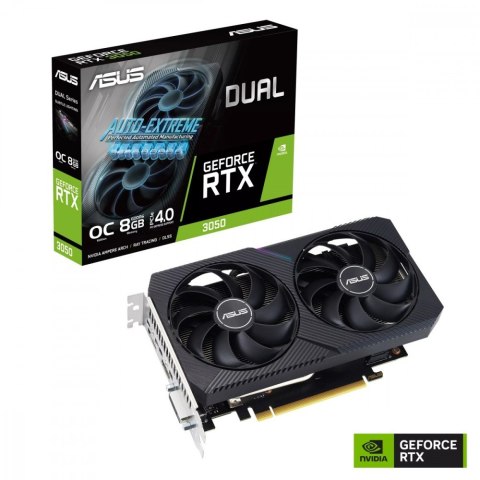 Asus Karta graficzna GeForce RTX 3050 DUAL OC V2 8GB GDDR6 128Bit DVI-D/HDMI/DP