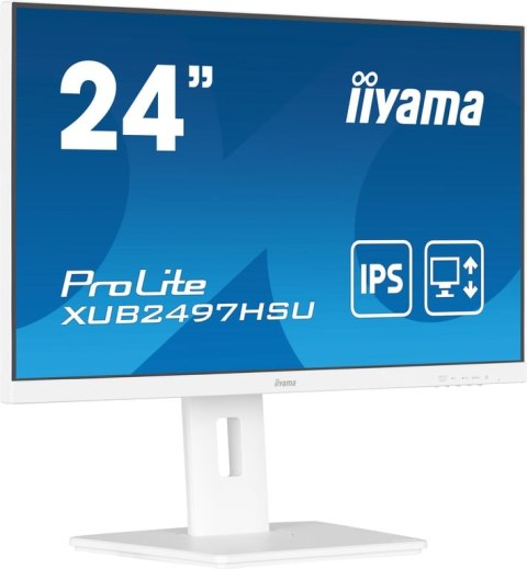 Iiyama ProLite XUB2497HSU-W2 monitor komputerowy 60,5 cm (23.8") 1920 x 1080 px Full HD LED Biały Iiyama