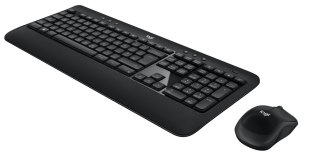 Logitech ADVANCED Combo Wireless Keyboard and Mouse klawiatura Dołączona myszka Biuro USB QWERTY British English Czarny Logitech