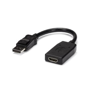 StarTech DP2HDMI adapter kablowy 0,24 m HDMI Typu A (Standard) DisplayPort Czarny StarTech.com