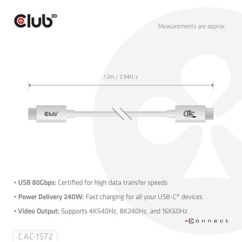 CLUB3D CAC-1572 kabel USB CLUB3D