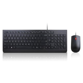 Lenovo 4X30L79883 klawiatura Dołączona myszka Uniwersalne USB QWERTY US English Czarny Lenovo