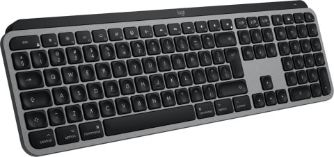 Logitech MX Keys S for Mac klawiatura Biuro RF Wireless + Bluetooth QWERTY Amerykański międzynarodowy Aluminium, Czarny Logitech