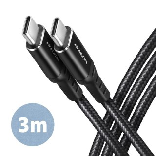 Axagon BUCM-CM30AB kabel USB USB 2.0 3 m USB C Czarny Axagon