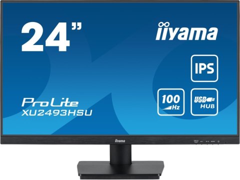 Iiyama ProLite XU2493HSU-B6 monitor komputerowy 61 cm (24") 1920 x 1080 px Full HD LED Czarny Iiyama