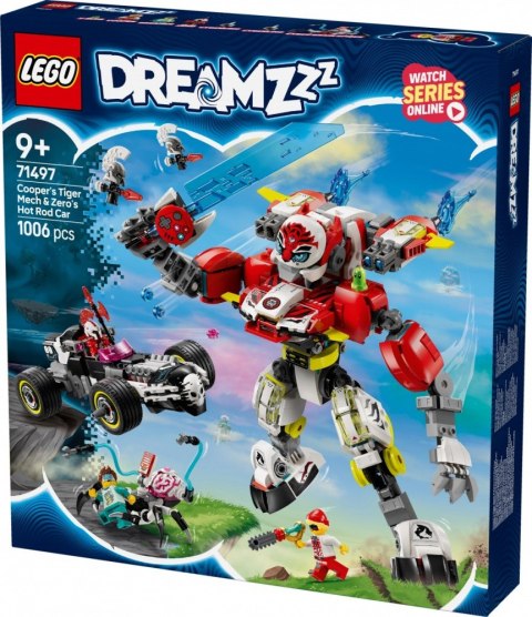 LEGO Klocki DREAMZzz 71497 Tygrysi mech Coopera i hot rod Zero