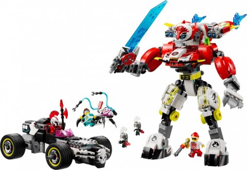 LEGO Klocki DREAMZzz 71497 Tygrysi mech Coopera i hot rod Zero