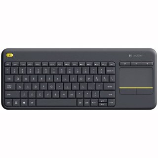 Logitech K400 Plus Tv klawiatura Dom RF Wireless QWERTY Hiszpański Czarny Logitech