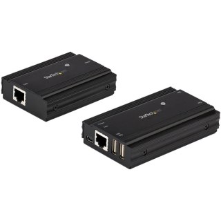 StarTech USB2004EXT100 przedłużacz konsoli Nadajnik i odbiornik konsoli 480 Mbit/s StarTech.com