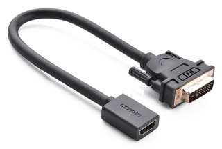 Ugreen 20118 adapter kablowy DVI-D HDMI Czarny, Złoto Ugreen