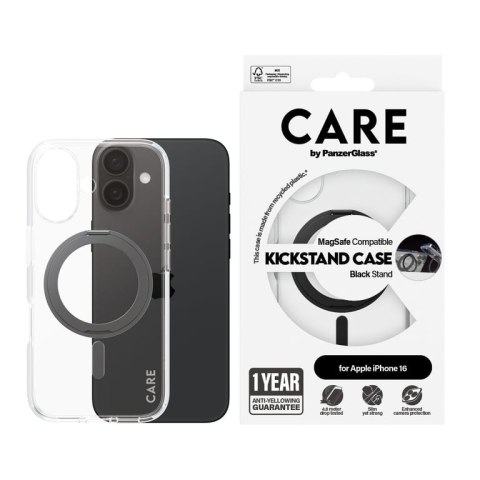 PanzerGlass CARE by PG BLK Kick/MagS iPhone16 6.1 pokrowiec na telefon komórkowy Przezroczysty PanzerGlass