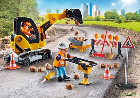 Playmobil Zestaw City Action 71045 Roboty drogowe