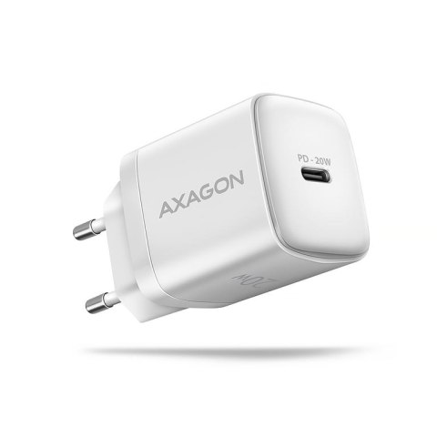 Axagon ACU-PD20W wall charger 1x QC3.0/AFC/FCP/PD type-C 20W white Telefon komórkowy, Smartfon, Smartwatch, Tablet, Uniwersalne, Axagon