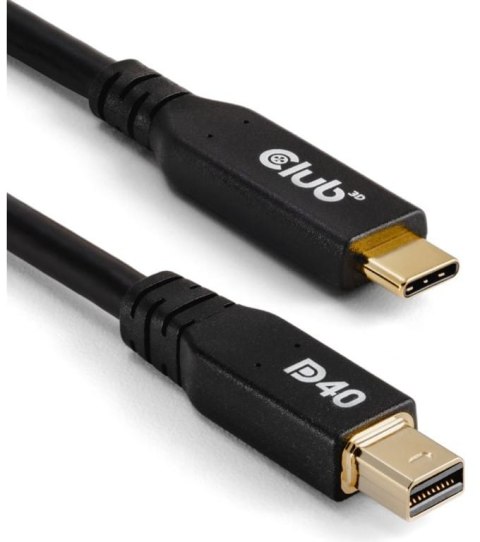 CLUB3D CAC-1561 kabel DisplayPort 2 m Mini DisplayPort USB Type-C Czarny CLUB3D