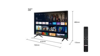 TCL S52 Series S5200 81,3 cm (32") HD Smart TV Wi-Fi Czarny 270 cd/m² TCL