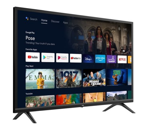 TCL S52 Series S5200 81,3 cm (32") HD Smart TV Wi-Fi Czarny 270 cd/m² TCL