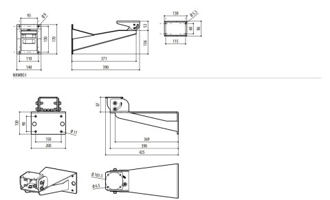 UCHWYT VIDEOTEC NXWBS1 VIDEOTEC