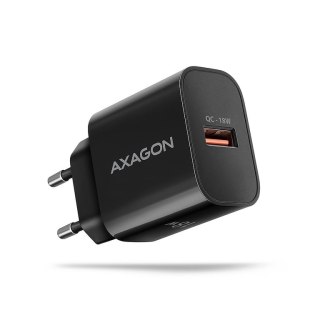 Axagon ACU-QC18 kroviklis jungiama tinkl QC 18W, 1x port USB-A, QC3.0/AFC/FCP/SMART Juoda Telefon komórkowy, Power bank, Smartfo Axagon