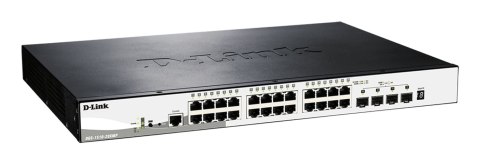 D-Link DGS-1510-28XMP Zarządzany L2/L3 Gigabit Ethernet (10/100/1000) Obsługa PoE Czarny, Szary D-Link