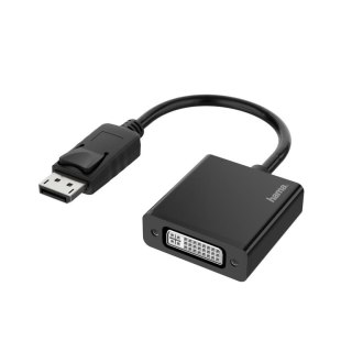 Hama 00200336 adapter kablowy DisplayPort DVI-I Czarny Hama