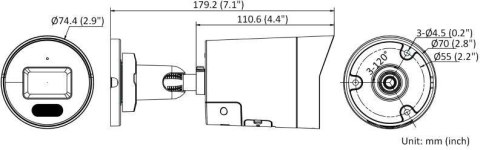 KAMERA IP HIKVISION DS-2CD2067G2H-LIU/SL(2.8)/eF/BLACK HIKVISION