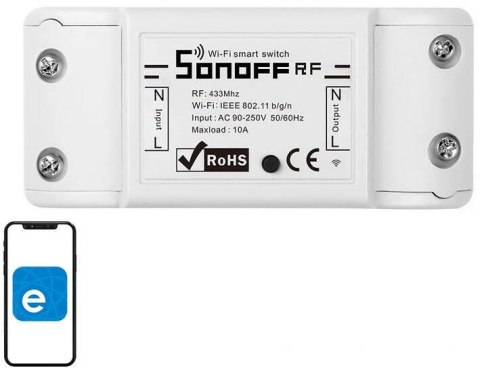 Inteligentny przełącznik WiFi + RF 433 Sonoff RF R2 SONOFF