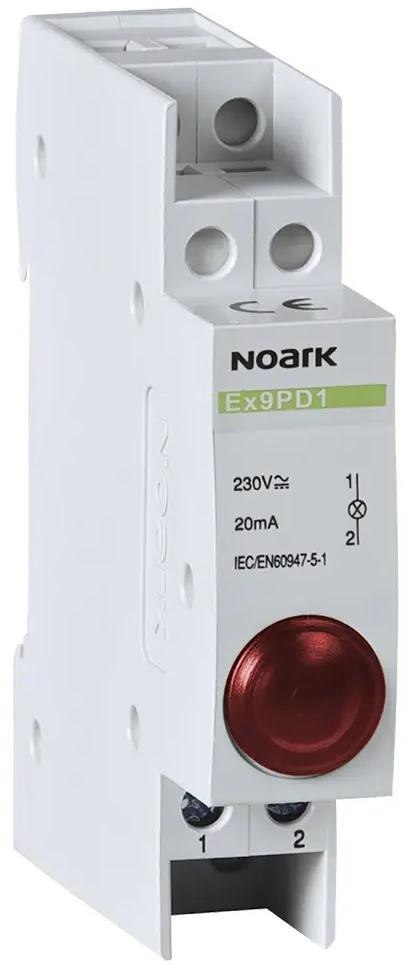LAMPKA SYGNALIZACYJNA, 230V AC/DC, 1 CZERWONY LED Ex9PD1r Noark 102433 NOARK