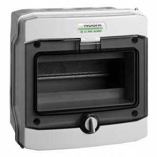 PLASTIKOWA OBUDOWA INSTALACYJNA Natynkowa IP65, 1x6 modułów. PHS 6T NOARK 113262 NOARK