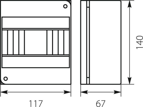 Rozdzielnica n/t RNO 6 IP30 140x117x67mm, biała | 5.6 Elektro-Plast Opatówek ELEKTRO-PLAST OPATÓWEK