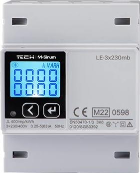 Trójfazowy dwukierunkowy licznik energii LE-3x230mb Tech sterowniki TECH STEROWNIKI