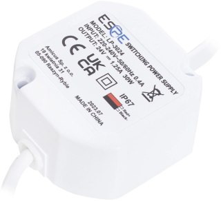 ZASILACZ IMPULSOWY DOPUSZKOWY HERMETYCZNY ESPE LP-3024 24V/30W/1.25A ESPE