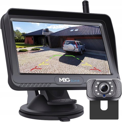 Bezprzewodowy zestaw cofania MBG line 4.3" XL-435+006S MBG