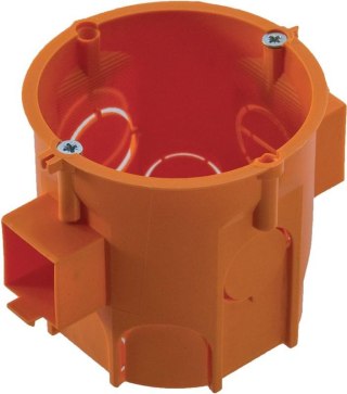 Puszka PK60 Lux głęboka łączeniowa z wkrętami pomarańczowa Pawbol - A.0006LP 10szt. PAWBOL