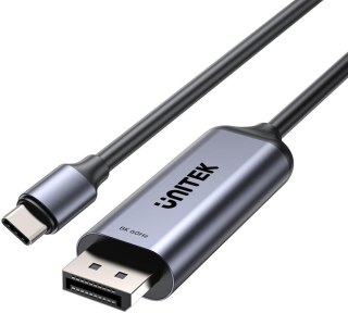 Adapter Unitek 8K USB-C do DisplayPort 1,5M - Przewód dwukierunkowy UNITEK