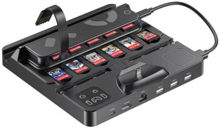 Unitek stacja ładująca Switch z przełącznikiem i czytnikiem kart do gier UNITEK