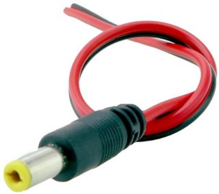 Wtyk zasilajacy na kabelku KW01DC-20 1szt. MITON