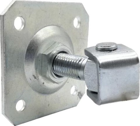 Zawias PSG 61.019.01 z szyldem 100x100x4mm - gwint M20 (regulowany, ucho ocynkowane) PSG