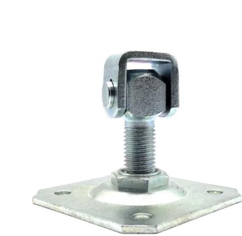 Zawias PSG 61.019.01 z szyldem 100x100x4mm - gwint M20 (regulowany, ucho ocynkowane) PSG