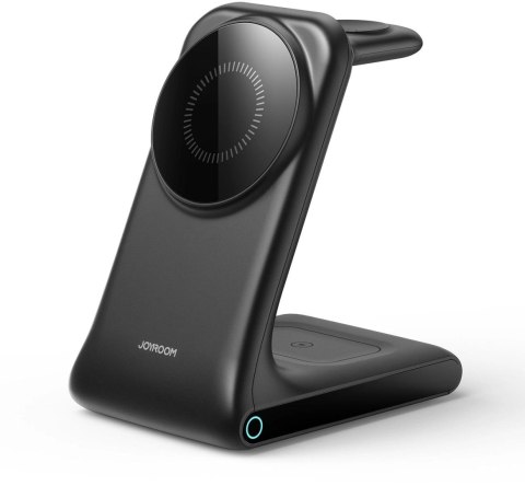 Ładowarka bezprzewodowa Joyroom JR-W15 3 w 1 stacja ładująca z MagSafe - czarna JOYROOM