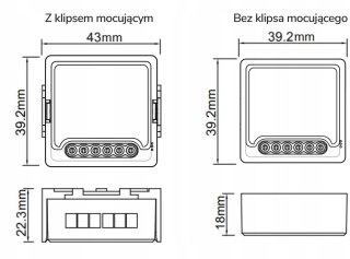 Moduł OXT z sensorem do silnika bramy garażu ZigBee TUYA T250G OXT
