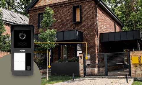 Wideodomofon EURA 2-żyłowy VDP-49A3-2TY biały Tuya EURA