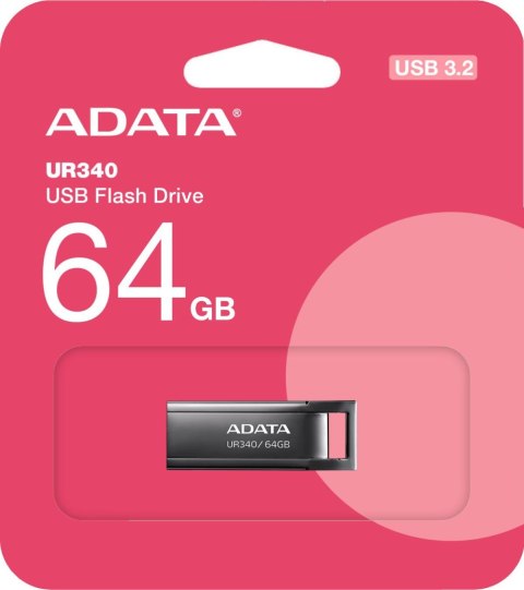 Adata Pendrive UR340 64GB USB3.2 Gen1 Czarny ADATA