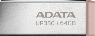 Adata Pendrive UR350 64GB USB3.2 Gen2 Metal brązowy ADATA