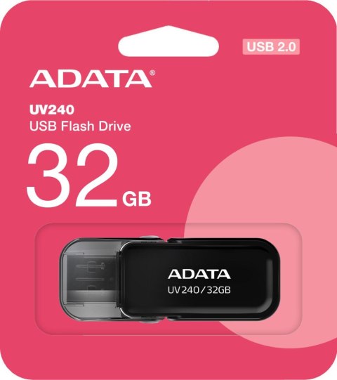 Adata Pendrive UV240 32GB USB2.0 Black ADATA