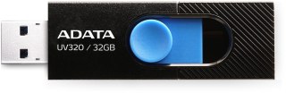 Adata Pendrive UV320 32GB USB 3.2 Gen1 Czarno-niebieski ADATA