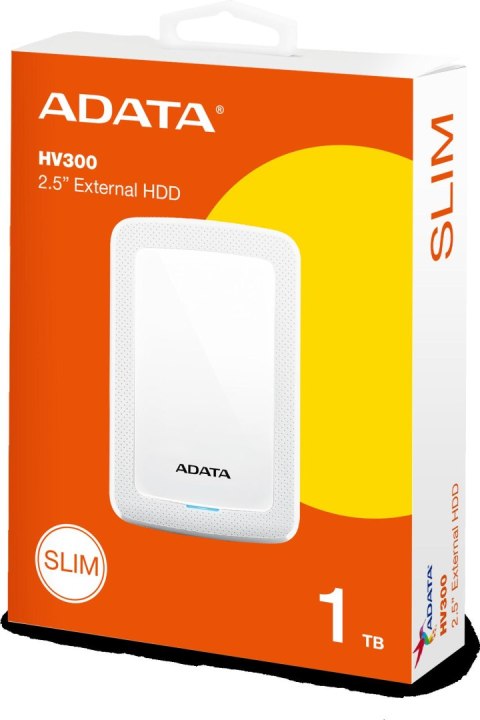 DYSK ZEWNĘTRZNY ADATA DashDrive HV300 1TB 2.5 USB3.1 Biały ADATA