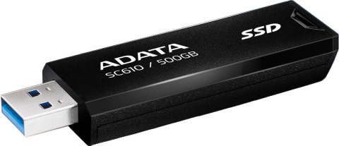 Dysk zewnętrzny SSD Adata SC610 500GB USB3.2A czarny ADATA
