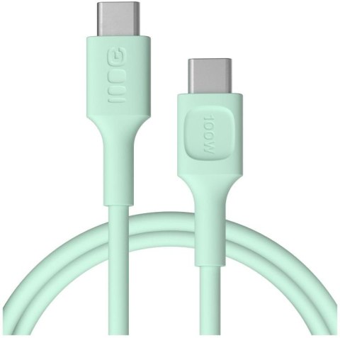 KABEL USB-C / USB-C Greencell PowerFlex 120cm PD 100W zielony silikonowy GREEN CELL